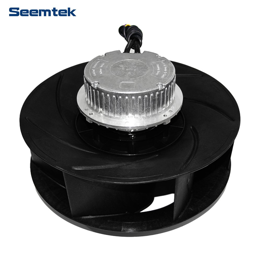355mm EC Medium Pressure Plastic Backward Impeller Direct Drive Centrifugal Fan