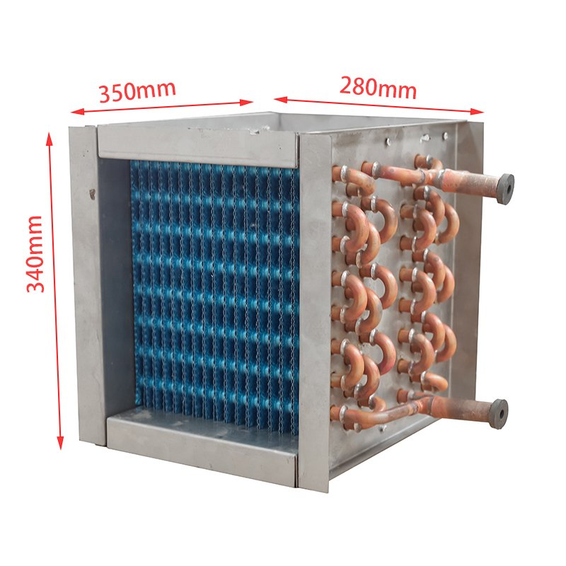 Blue Fin Copper Tube Condenser Refrigeration Evaporator Coil