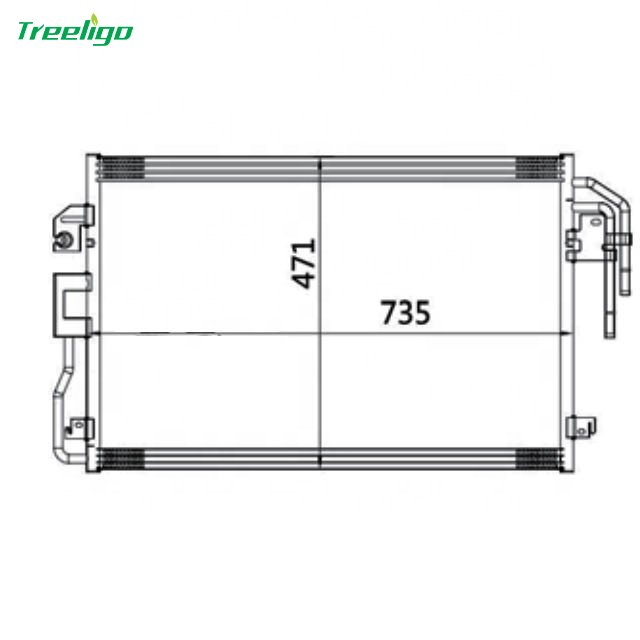 High Performance Car air Conditioning Condensers for FORD ESCAPE 2008-2012 9L8Z-19712-A ZZD2-61-480 9L8Z19712A ZZD261480 CND3782