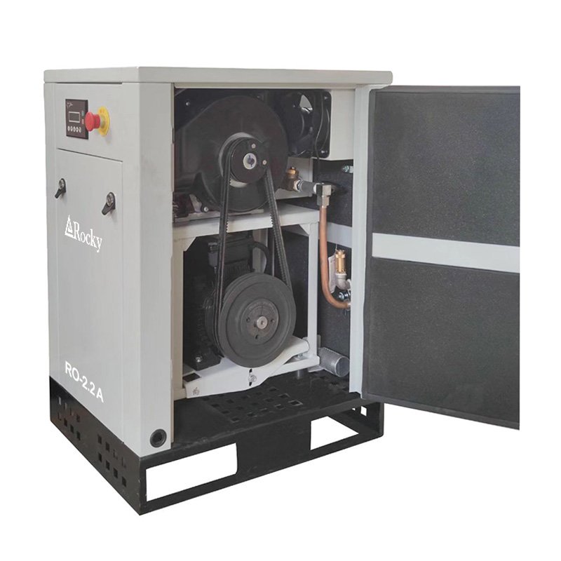 2.2kW Electric Industrial Air Compressor Custom Silent Oil Free Screw Scroll Air Compressor RO-2.2A