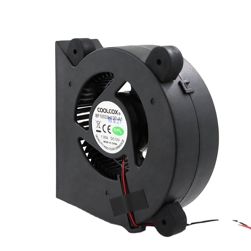CoolCox 100mm Dc Brushless Blower Fan 100x100x33mm Cooling Fan Exhaustor 5v 12v 24v Centrifugal Blower Fan for air Purifier