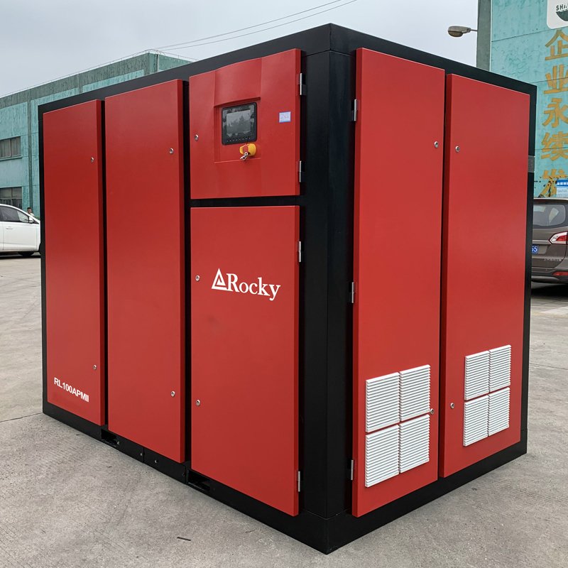 75kW 100HP Two-stage Compression Permanent Magnet Low Pressure Screw Air Compressor