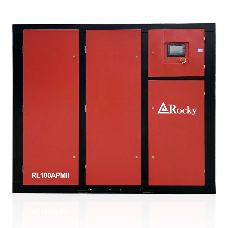 75kW 100HP Two-stage Compression Permanent Magnet Low Pressure Screw Air Compressor