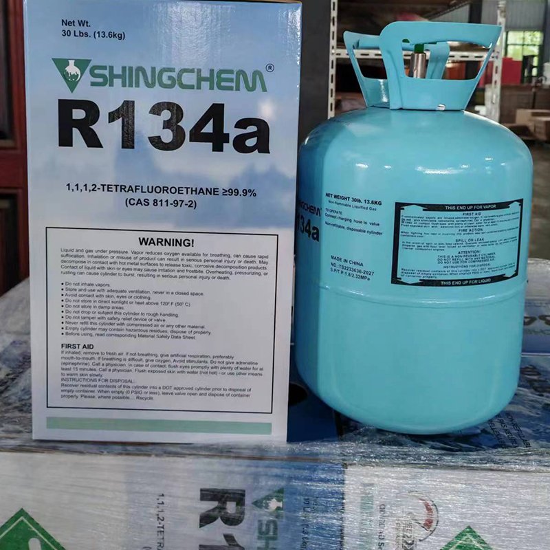 SHINGCHEM China Manufacturer Wholesale Refrigerant Gas R134a Ton Tanks 950KG 926L for Automotive Air Conditioning Refrigeration