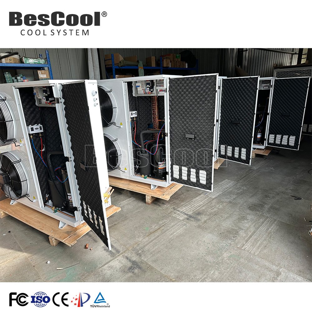 Box-Type Integrated Condensing Unit R404a Copeland Scroll Compressor for Refrigeration & Air Cooler Evaporator for Cooling Rooms