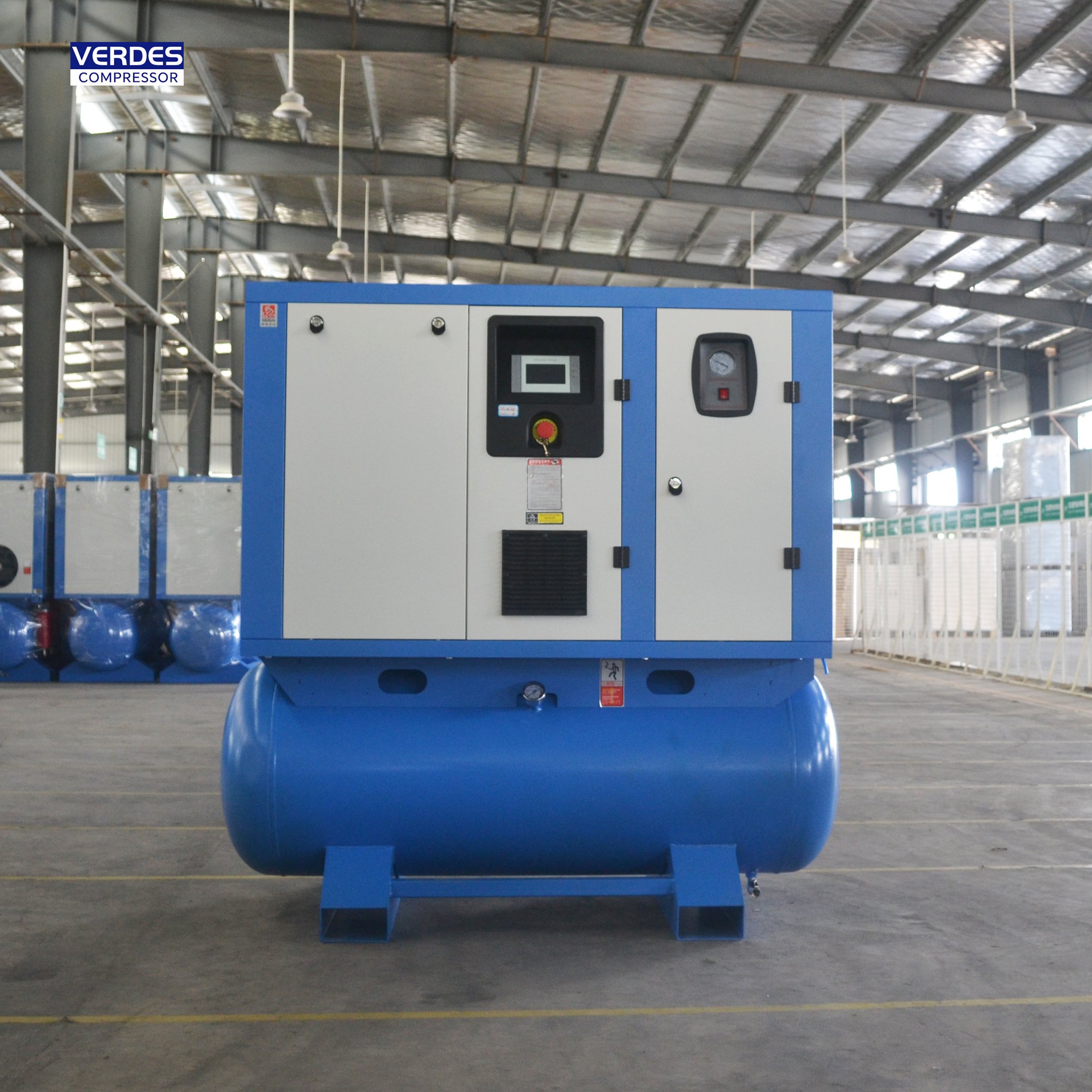 Verdes Electric Oil-inject 7.5kw 15kw 22kw 10HP Single Phase Rotary Screw Air Compressor Block 7bar-13bar With CE