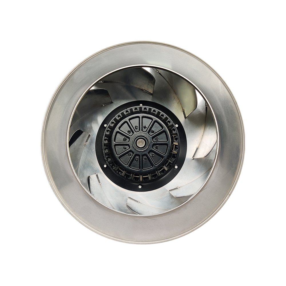 Kironmotor 250mm 2 Poles Ac Aluminum Backward Centrifugal Fan for air Compressor Extractor Fans