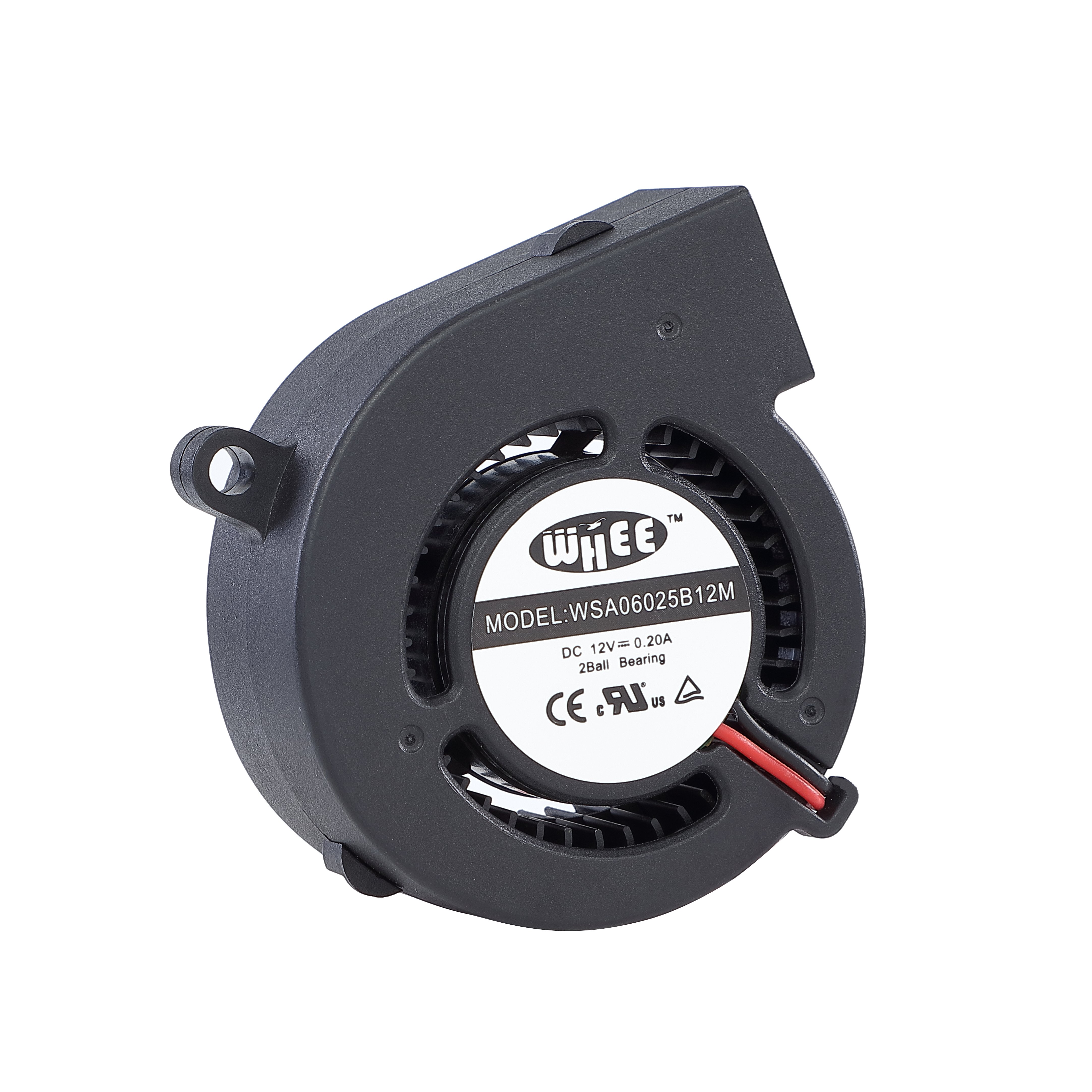 Factory direct sale 6025 12volt DC customized support 60mm dual ball bearing air blower mini fan