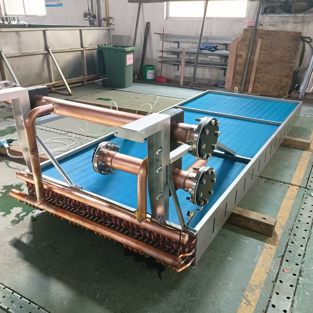 New Copper Plate Heat Exchangers for Farms Construction Industrial Evaporator Coils