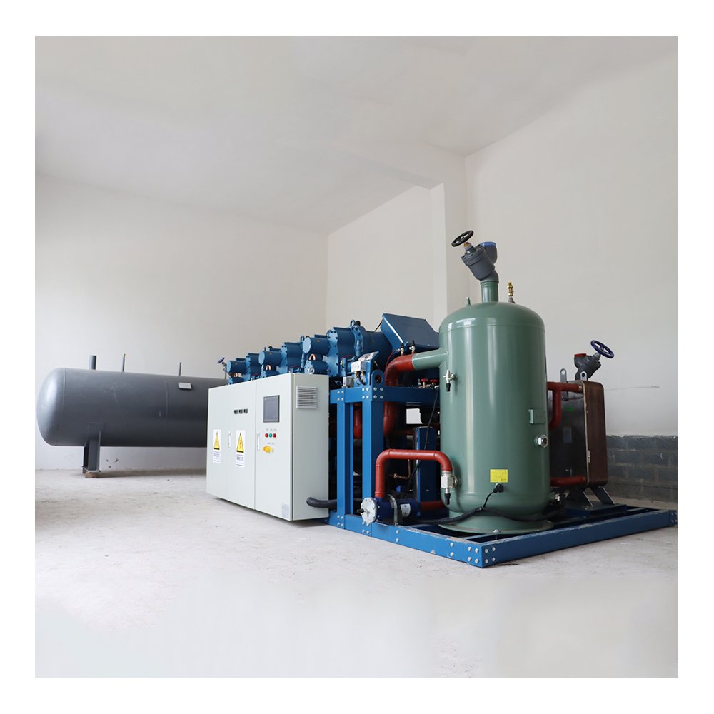 Super Fast Cooling Condensing Unit Air Cooling Screw 50hp Screw Compressor Unit for Factory Cold Room Use