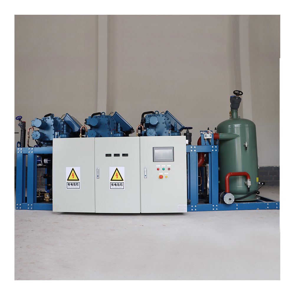 Super Fast Cooling Condensing Unit Air Cooling Screw 50hp Screw Compressor Unit for Factory Cold Room Use