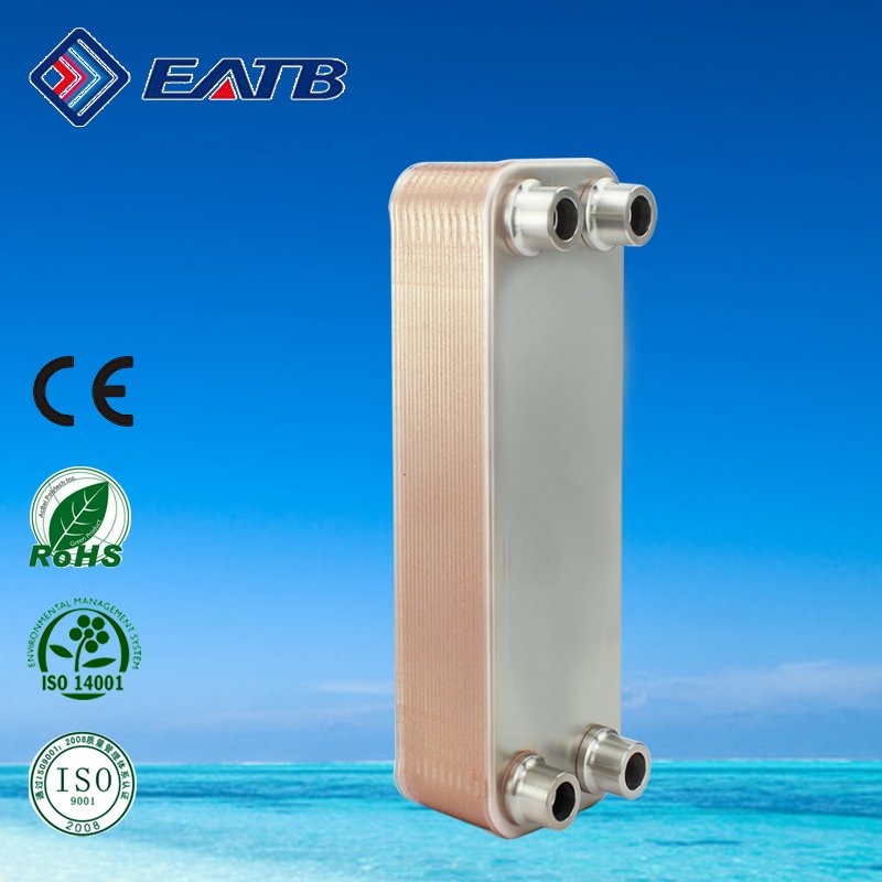 Stainless Copper Water Cooled Condenser Brazed Heat Exchanger Brazed Plate Type Heat Exchanger