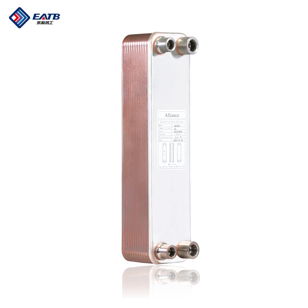 Stainless Copper Water Cooled Condenser Brazed Heat Exchanger Brazed Plate Type Heat Exchanger