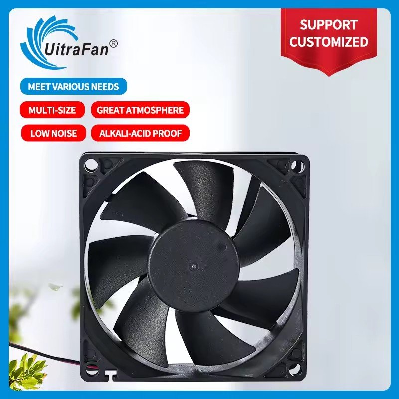 DC 5V 12V 24V 80X80X25mm Low Noise Cooling Fan 8025 80mm Axial Fan