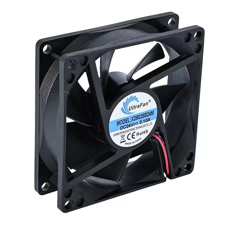 DC 5V 12V 24V 80X80X25mm Low Noise Cooling Fan 8025 80mm Axial Fan
