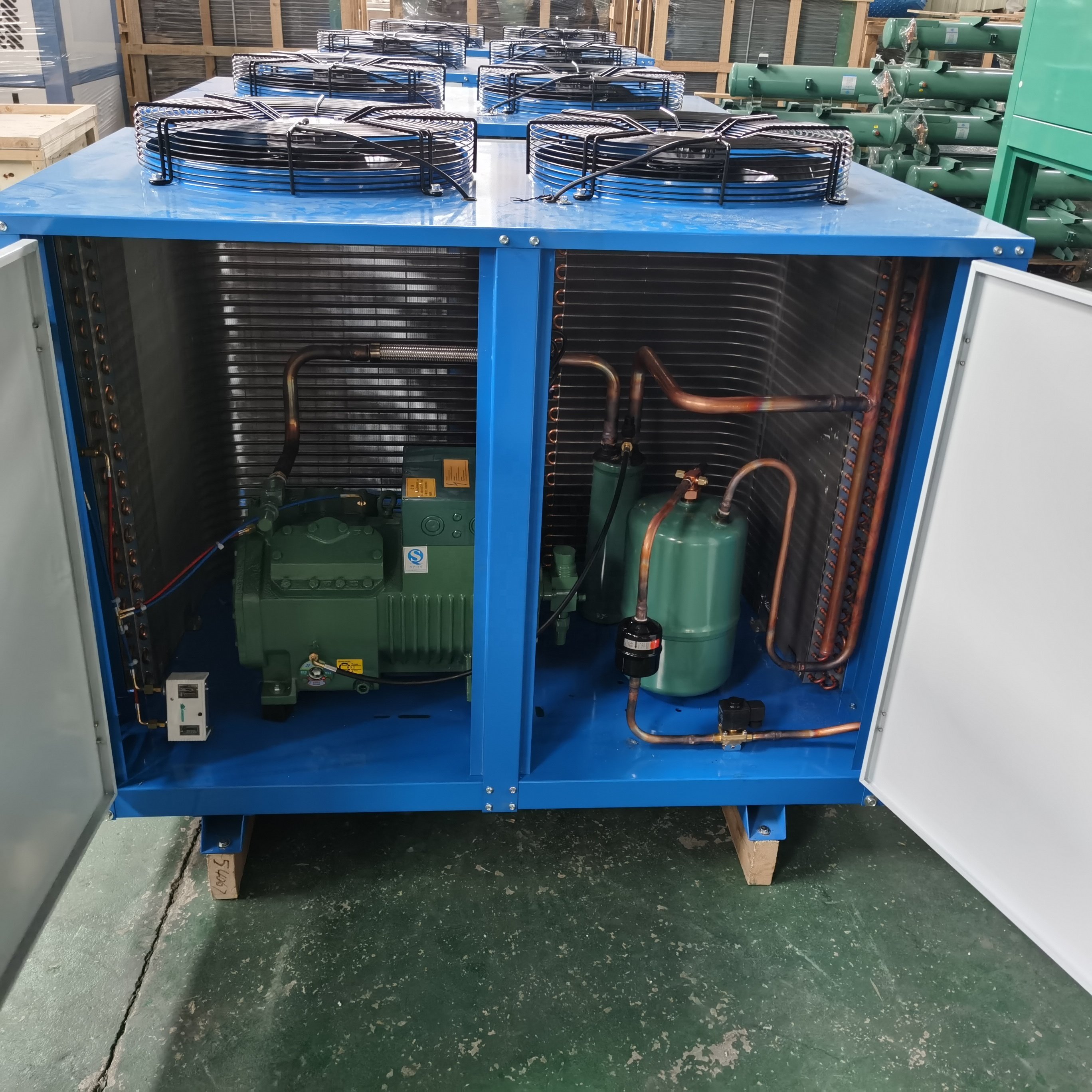 3HP 4HP 5HP 6HP 8HP 10HP 12HP Condensing Unit With High Quality Brand Refrigeration Compressor Cold Room Air Condensing Unit