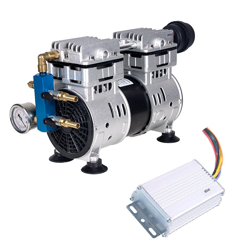 1HP Solar Powered AC Compressor Aerator Pump Fish Pond Farming Piston Pond Aerator Small Noise for Fish Farming Pond