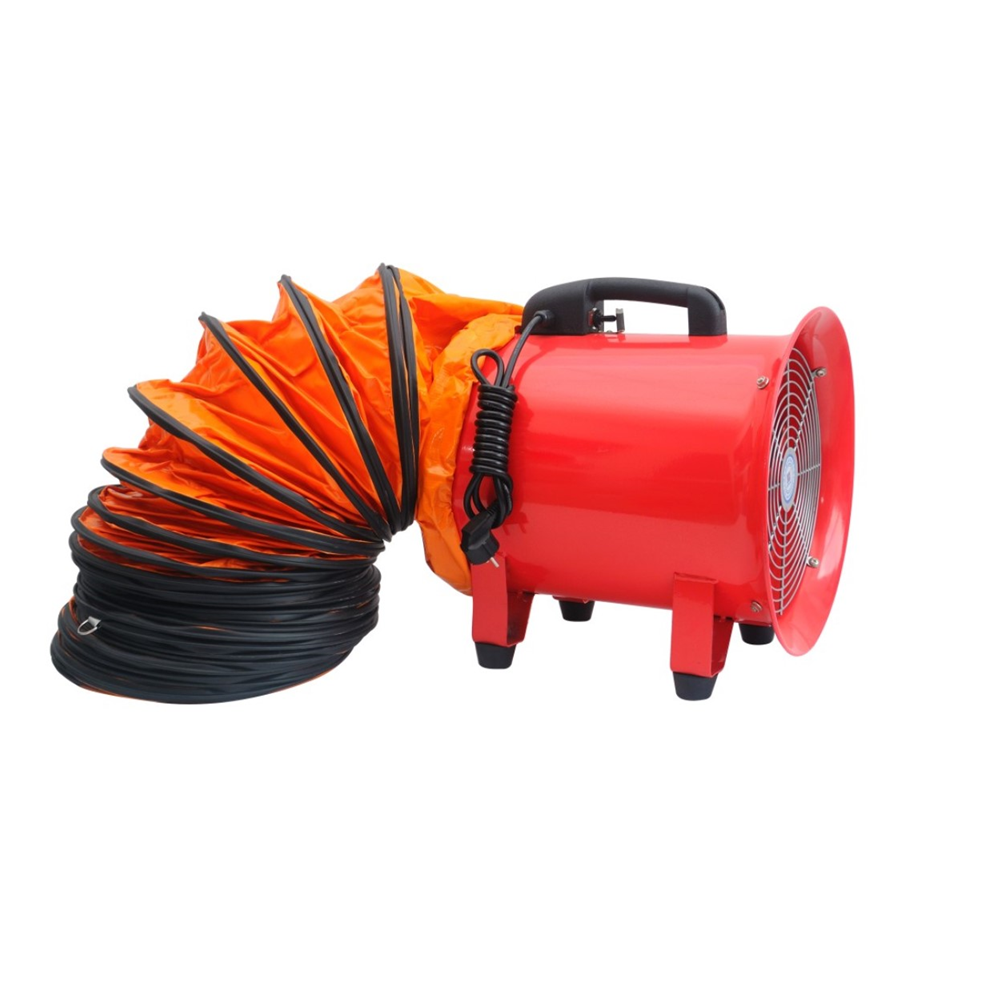 12" 300mm Portable Ventilation Blower Fan 220V With Flexible Hose