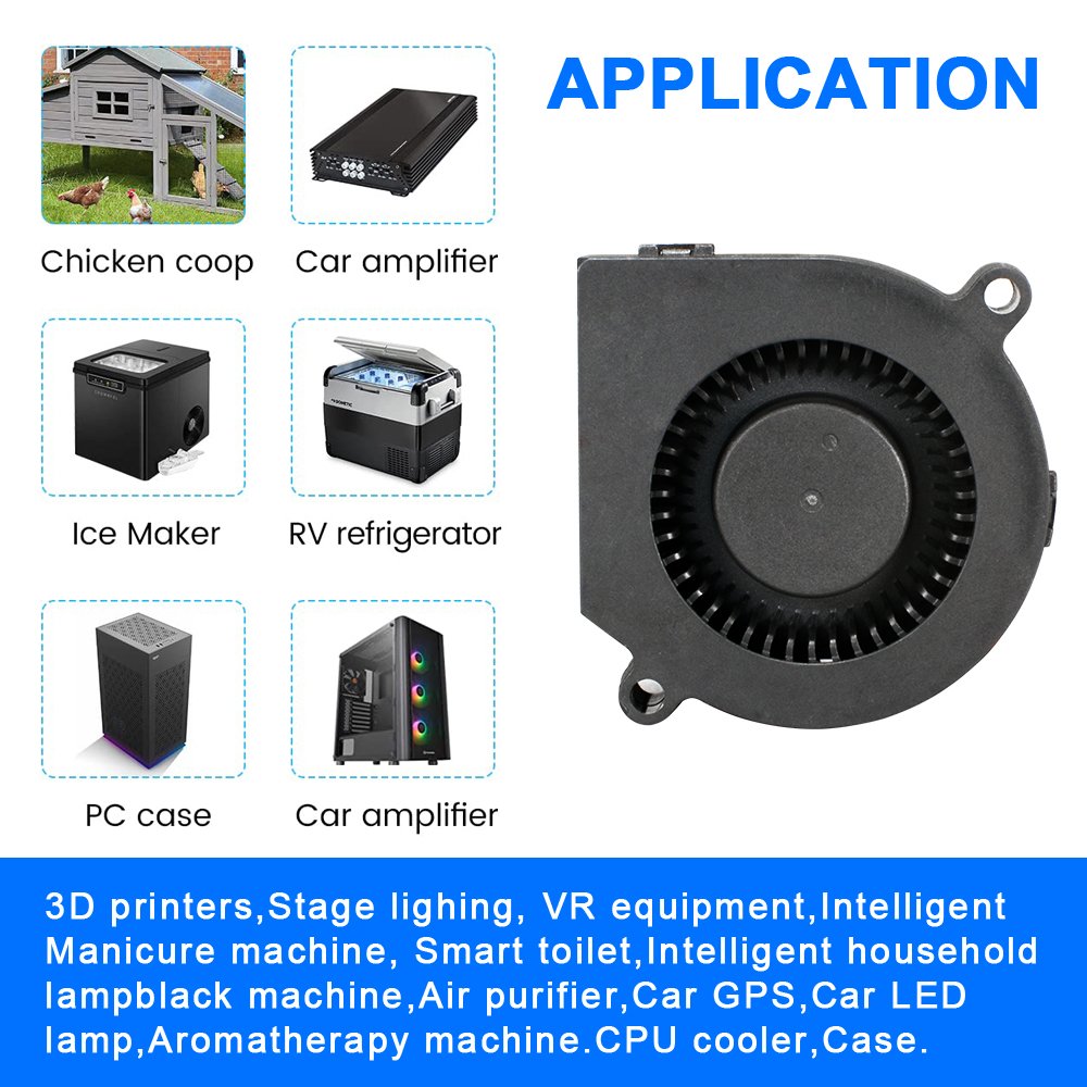 60mm 6015 Turbo Blower 24V 12V Sleeve Cooling Fans 60x60x15mm Blower Fans for Projectors and Retrofit Cooling Fan