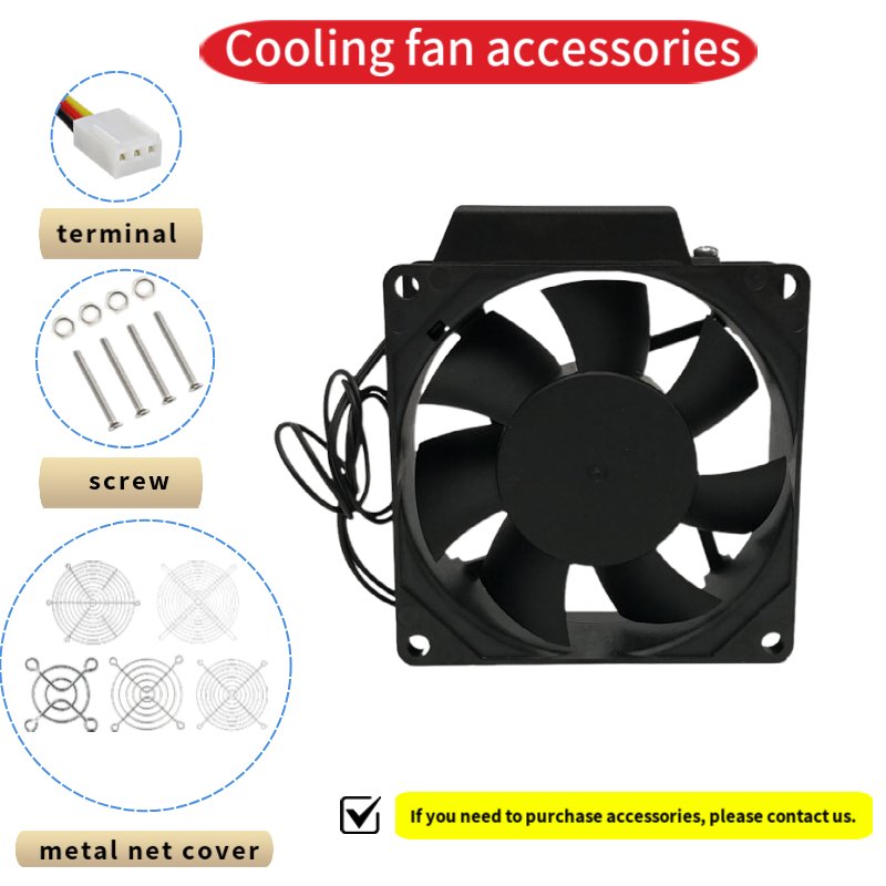 Profantec P2082HSL 8025 110V 220v Ec Fan Blower Roof Ventilation Compact Fan Radiator Ac Axial Cooling Fan