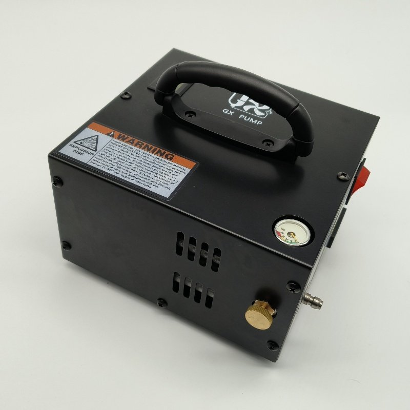GX-E-CS1 Oil Free Portable air Compressor Low Noise 12V 300bar Pcp air Compressor for Hunting High Pressure air Compressor