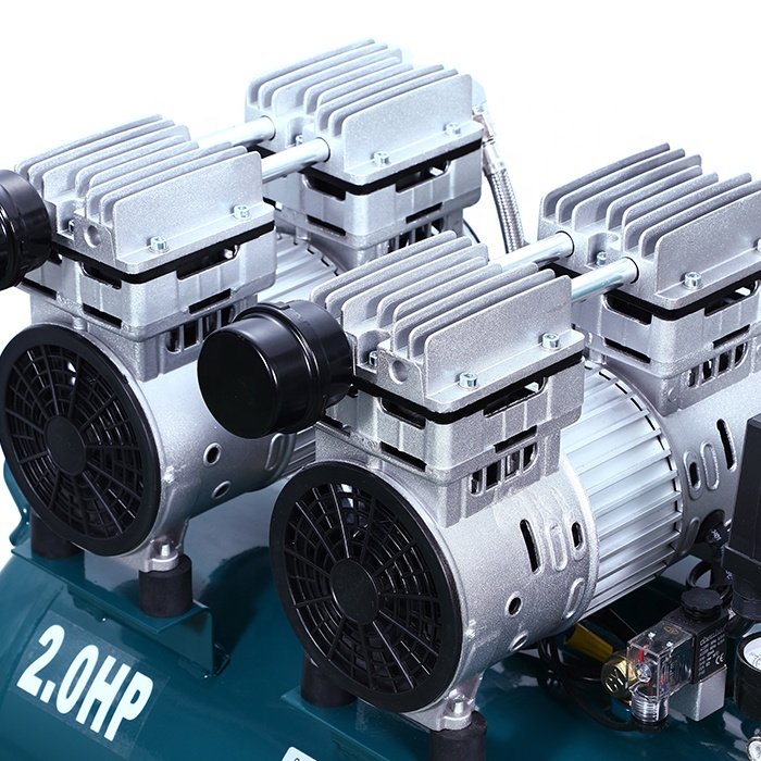 High Quality 2HP Oil Free air Compressor Electric Silence 50L Oilless air Compressor HK750X2-50