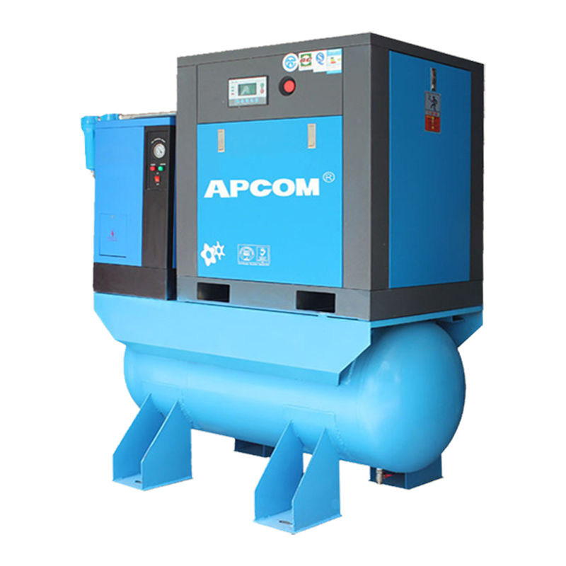 APCOM All in One 220V 4-in-1 Electric Rotary Dryer Industrial Screw air Compressor De Ar Aircompressor Compresor Air-compressor