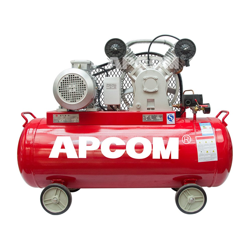Low Noise APCOM LV4008 0.48m3/min Air-compressor 4 hp 3 Kw8bar 115psi Piston air Compressors 4hp 3kw