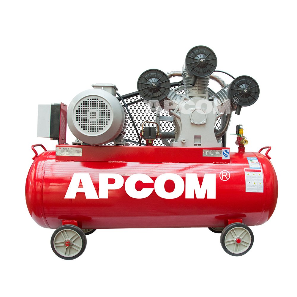 Low Noise APCOM LV4008 0.48m3/min Air-compressor 4 hp 3 Kw8bar 115psi Piston air Compressors 4hp 3kw