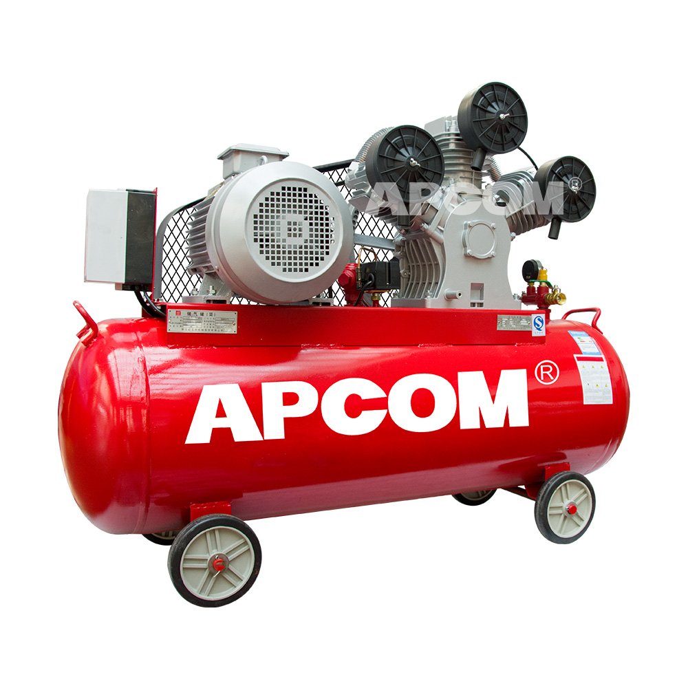 Low Noise APCOM LV4008 0.48m3/min Air-compressor 4 hp 3 Kw8bar 115psi Piston air Compressors 4hp 3kw