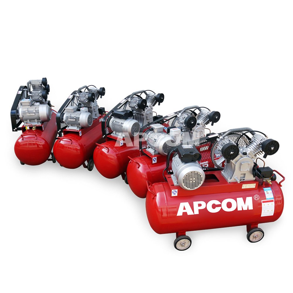 Low Noise APCOM LV4008 0.48m3/min Air-compressor 4 hp 3 Kw8bar 115psi Piston air Compressors 4hp 3kw
