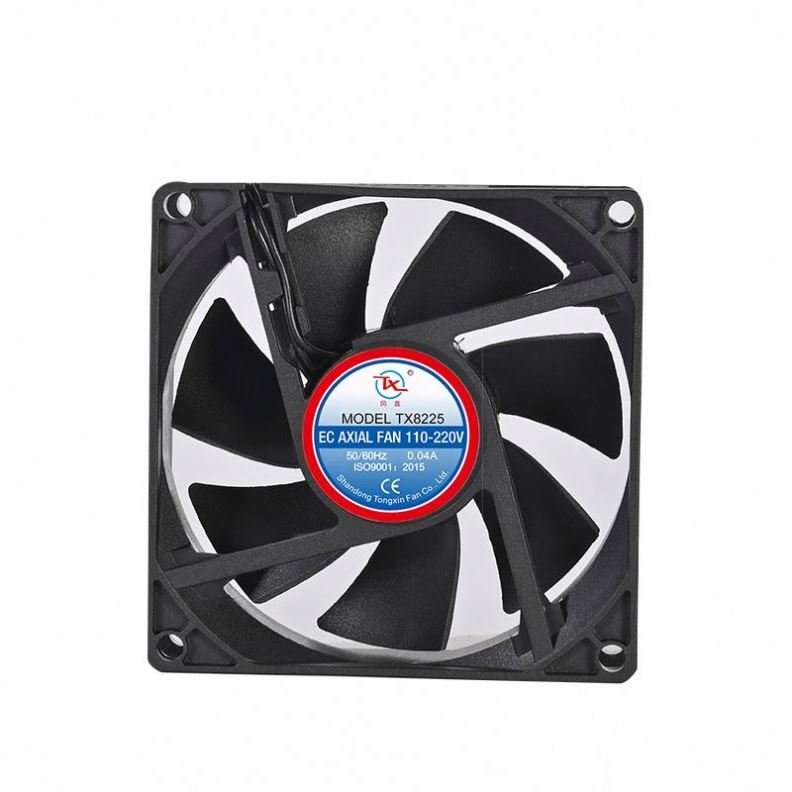 110v 220v Ball Bearing Small Ac Axial Fan 80x80x25mm Duct Ec Industrial Incubator Cooling Fan