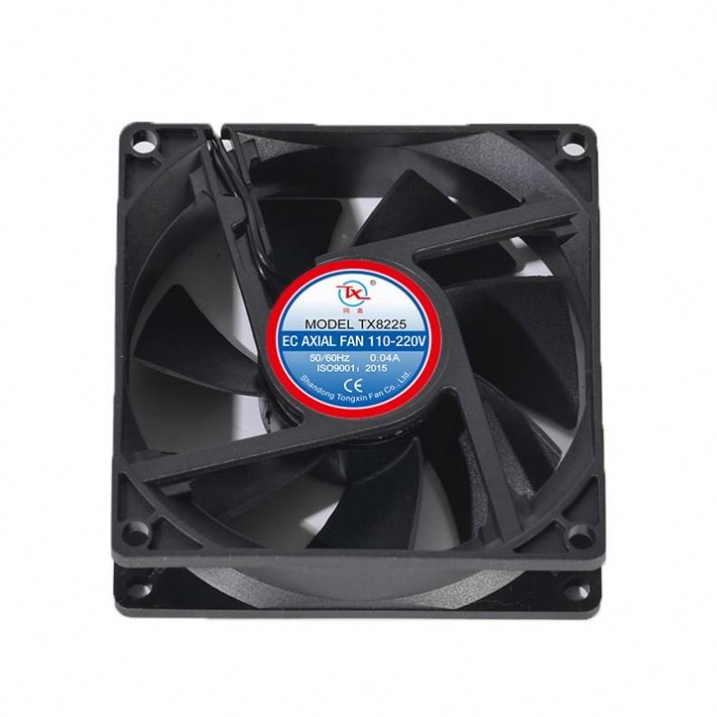 110v 220v Ball Bearing Small Ac Axial Fan 80x80x25mm Duct Ec Industrial Incubator Cooling Fan