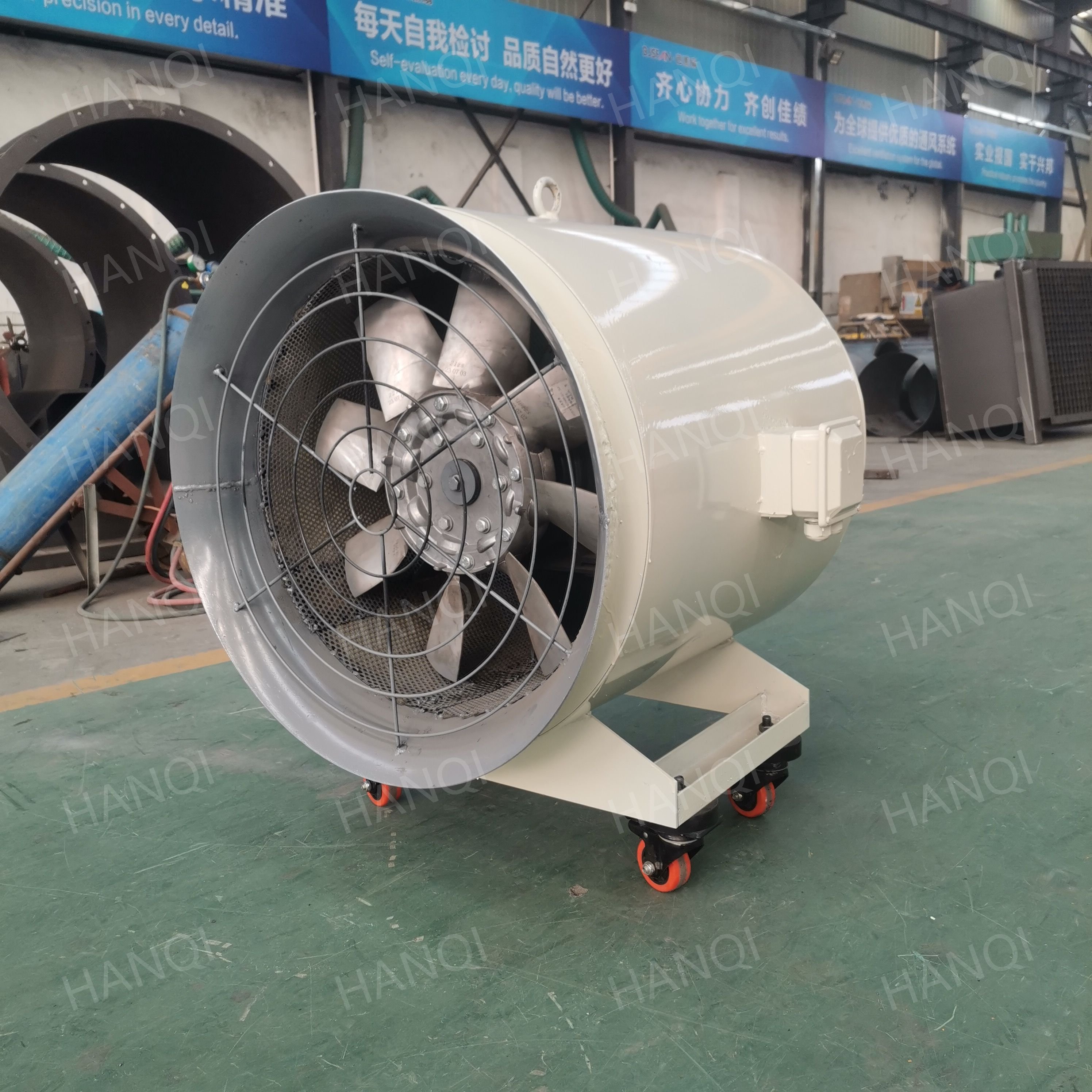China Hot Sale Industrial Mining Tunneling Ventilation Blower Fan With Muffler