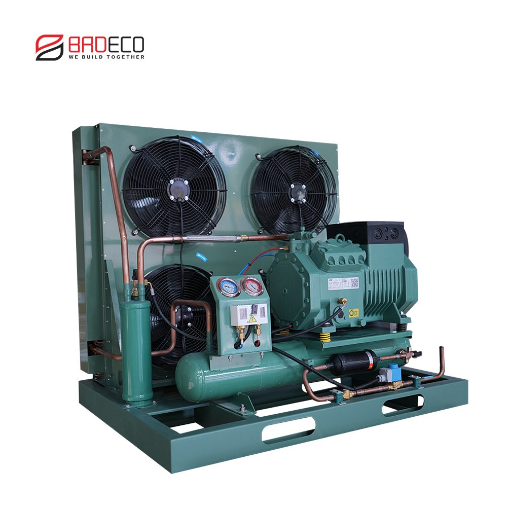 Japan Suppliers 6 hp 8 hp 15 hp Condensing Unit Compact Refrigeration Compressor Unit Dual Fan Condensing Unit for Cold Room