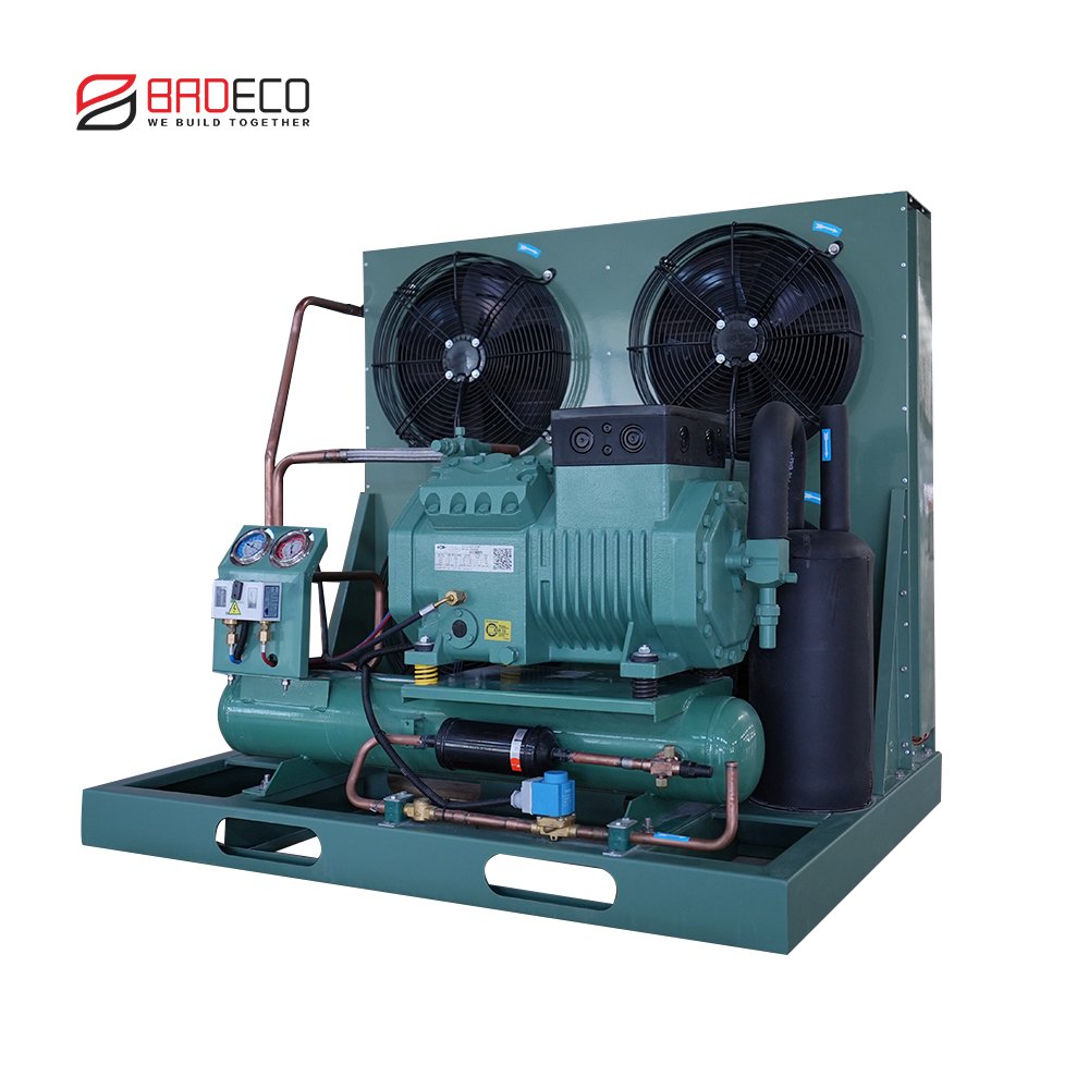 Japan Suppliers 6 hp 8 hp 15 hp Condensing Unit Compact Refrigeration Compressor Unit Dual Fan Condensing Unit for Cold Room