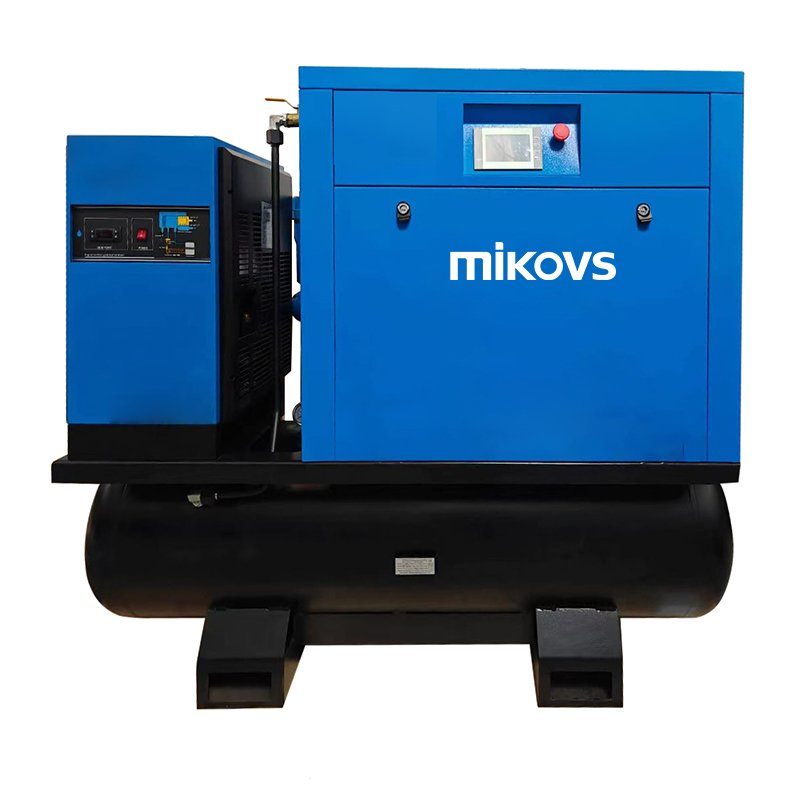 7.5kw 10hp 15kw 20hp Screw Industrial Silent Electrical Rotary Screw Air Compressor With Dryer and Tank Air Compressor With Ce