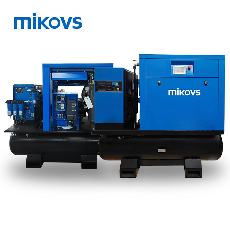7.5kw 10hp 15kw 20hp Screw Industrial Silent Electrical Rotary Screw Air Compressor With Dryer and Tank Air Compressor With Ce