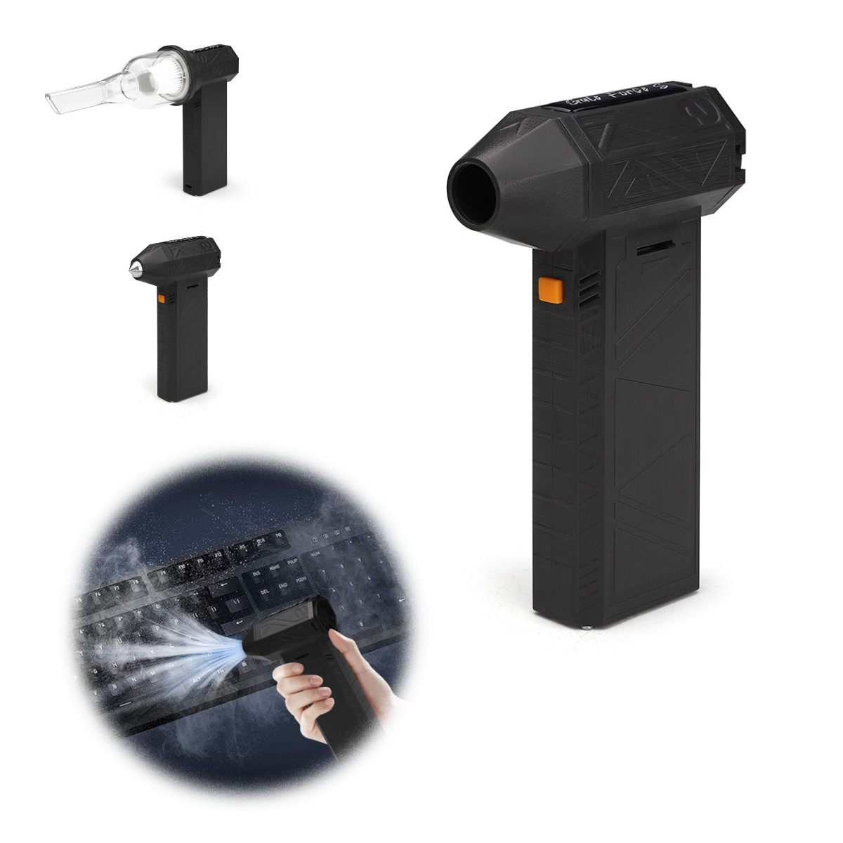 120000rpm Mini Compressed Air Duster Portable Hand Held Fan Electric Small Blower Mini Jet Turbo Fan Jet Fan for Clean Jarvis