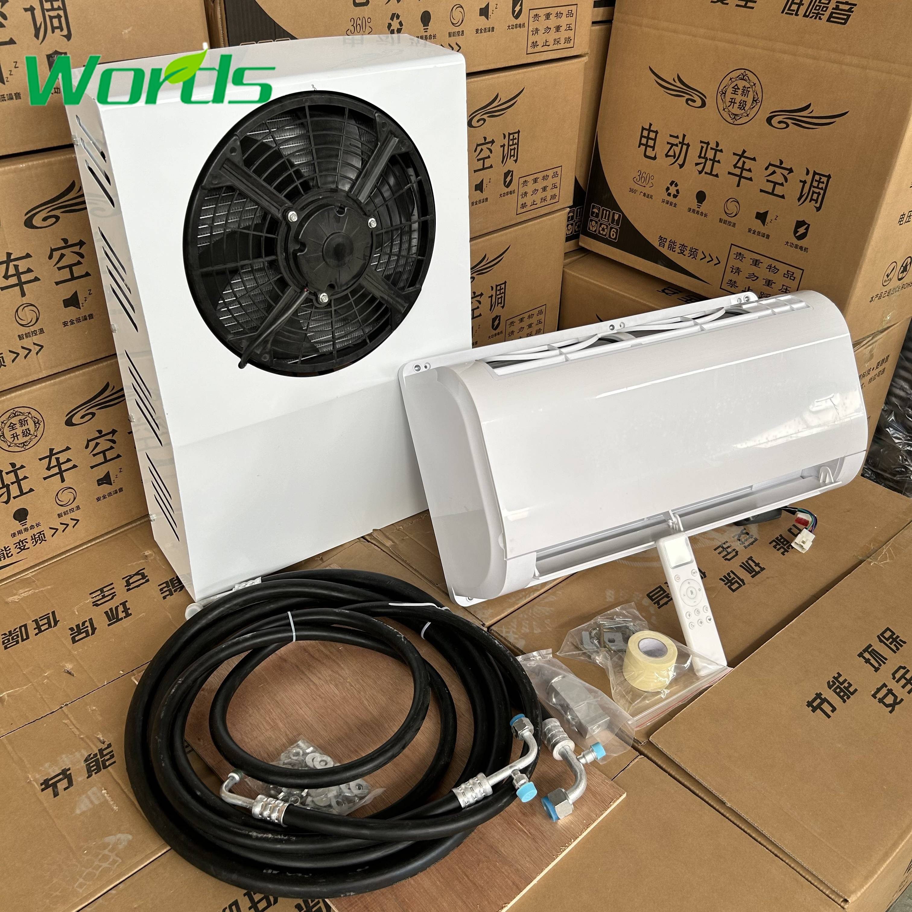 Wholesale 12V 24V Truck Electric Air Conditioner Cab Cooling Split Truck Air Conditioner Parking Cooler