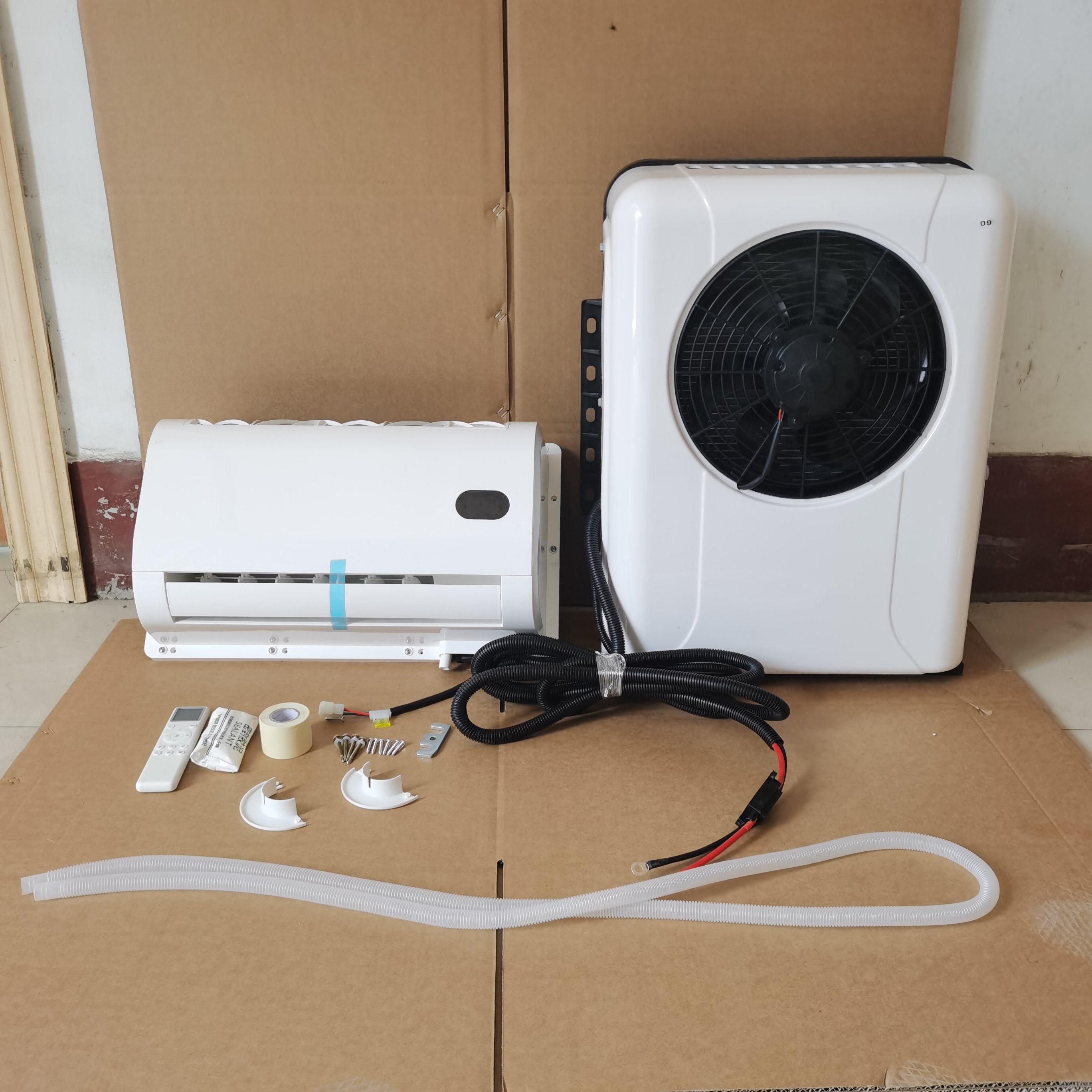 Wholesale 12V 24V Truck Electric Air Conditioner Cab Cooling Split Truck Air Conditioner Parking Cooler