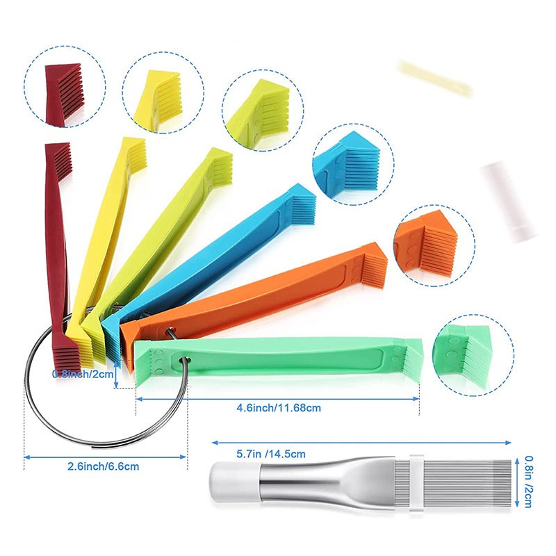 Yunbei Plastic Air Conditioner Fin Condenser Cleaning Brush Radiator Dust Removal Tool with Red Handle