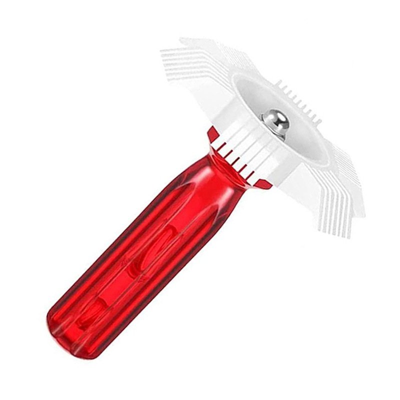 Yunbei Plastic Air Conditioner Fin Condenser Cleaning Brush Radiator Dust Removal Tool with Red Handle