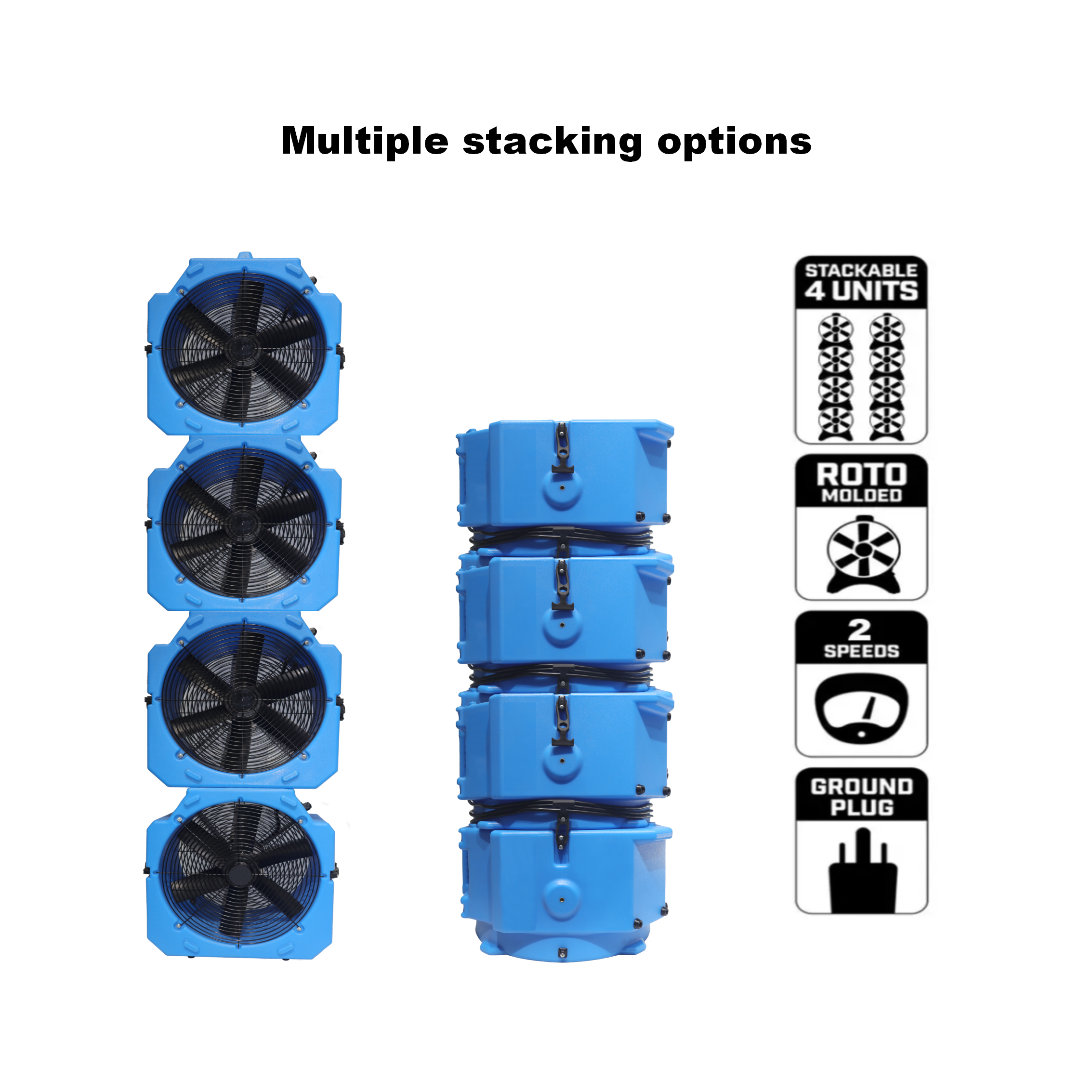 Customizable 16-Inch Axial AC Plastic Construction Ventilator High-Pressure Industrial Exhaust Fan Electric Portable OEM Support