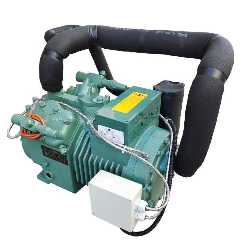 Piston 8Hp 5.5KW Single-machine Two-stage Semi Hermetic Compressor Industrial Cooler Condensing Refrigerator Unit Equipment