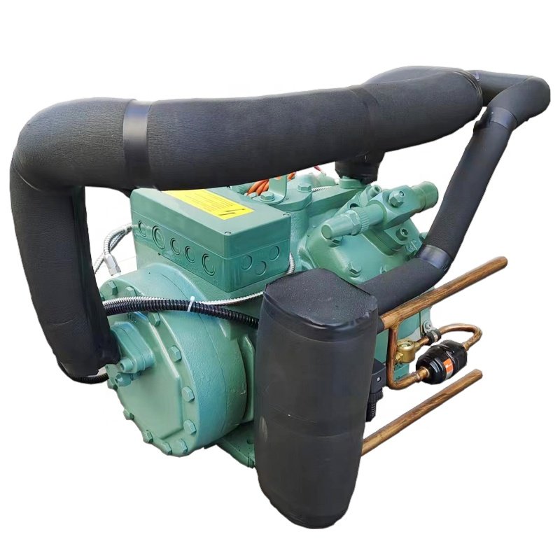 Piston 8Hp 5.5KW Single-machine Two-stage Semi Hermetic Compressor Industrial Cooler Condensing Refrigerator Unit Equipment