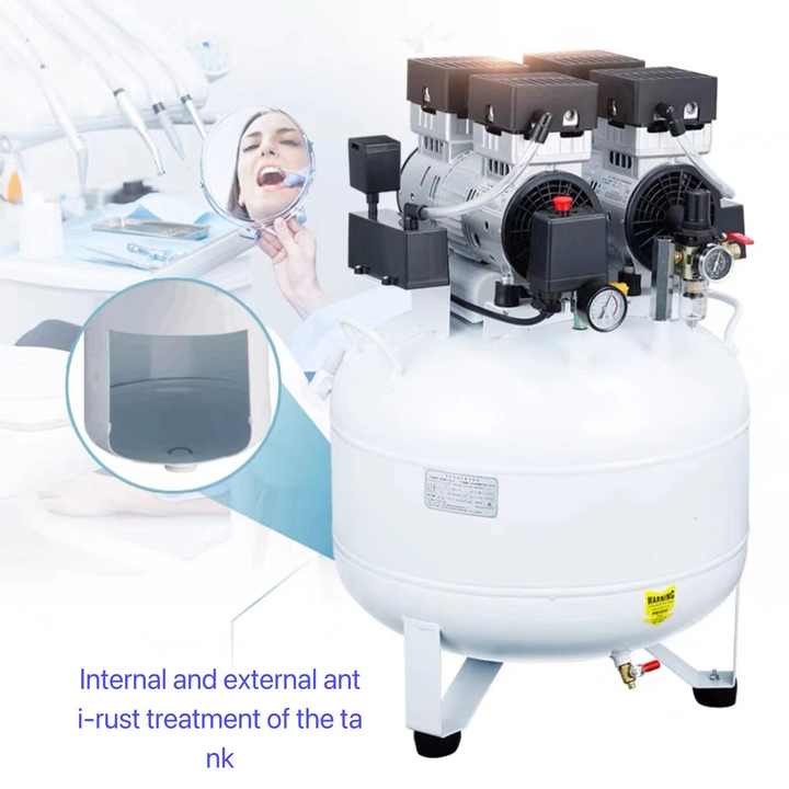 Safe Good Quality Silent Oilless Dental Chair Portable Air Compressor for Dental Use