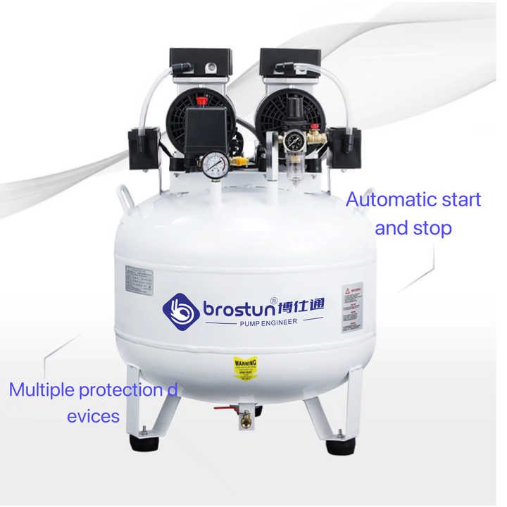 Safe Good Quality Silent Oilless Dental Chair Portable Air Compressor for Dental Use