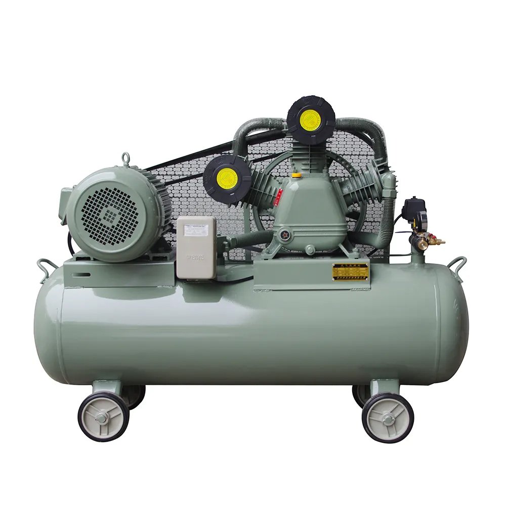 New Arrival Piston Industrial 5.5kw Mobile Oil Lubricated Belt Driven 7.5hp air Compressor