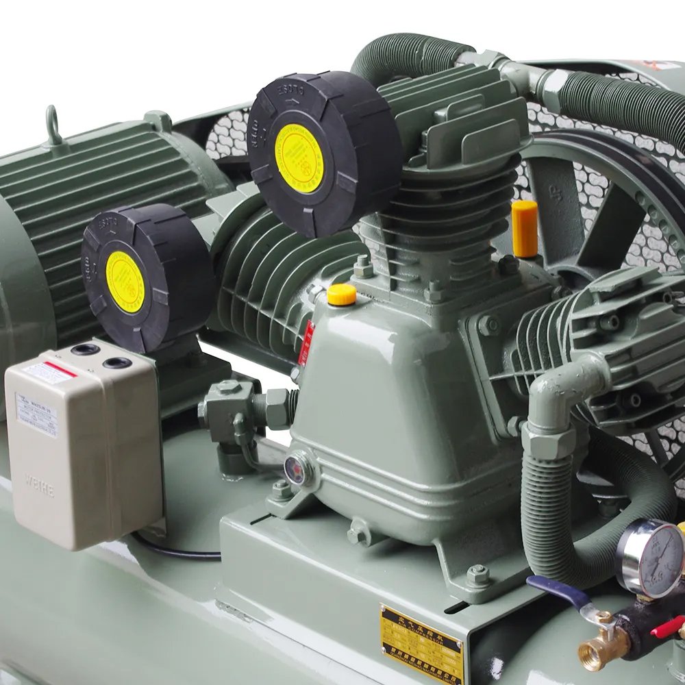 New Arrival Piston Industrial 5.5kw Mobile Oil Lubricated Belt Driven 7.5hp air Compressor